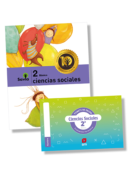 Ciencias Sociales 2do básico (Texto + licencia digital + cuaderno de trabajo + ticket de salida)