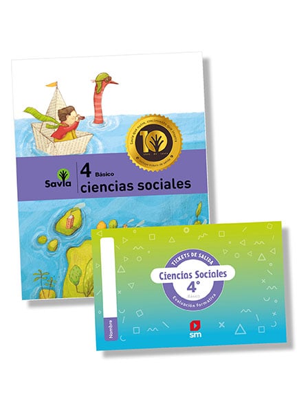 Ciencias Sociales 4to básico (Texto + licencia digital + cuaderno de trabajo + ticket de salida)