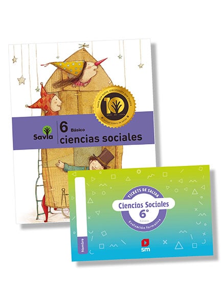 Ciencias Sociales 6to básico (Texto + licencia digital + cuaderno de trabajo + ticket de salida)