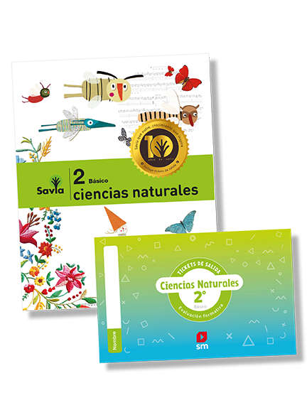 Ciencias Naturales 2do básico (Texto + licencia digital + cuaderno de trabajo + ticket de salida)