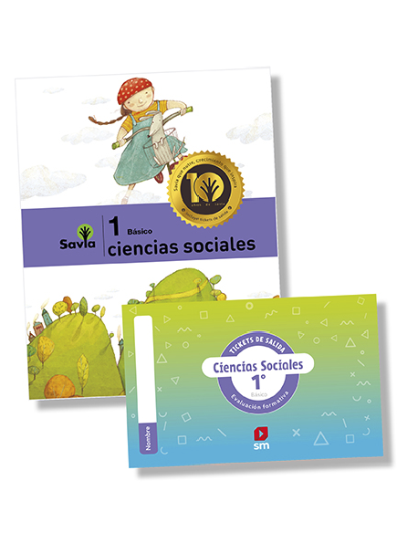 Ciencias Sociales 1ero básico (Texto + licencia digital + cuaderno de trabajo + ticket de salida)