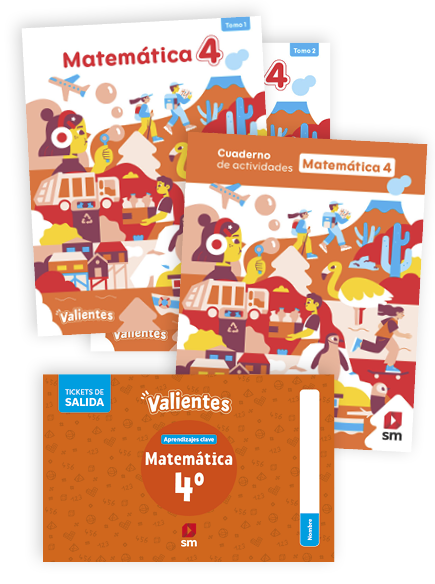 Matemática 4to básico (Texto, Cuaderno de Actividades y Cuaderno de Evaluación)